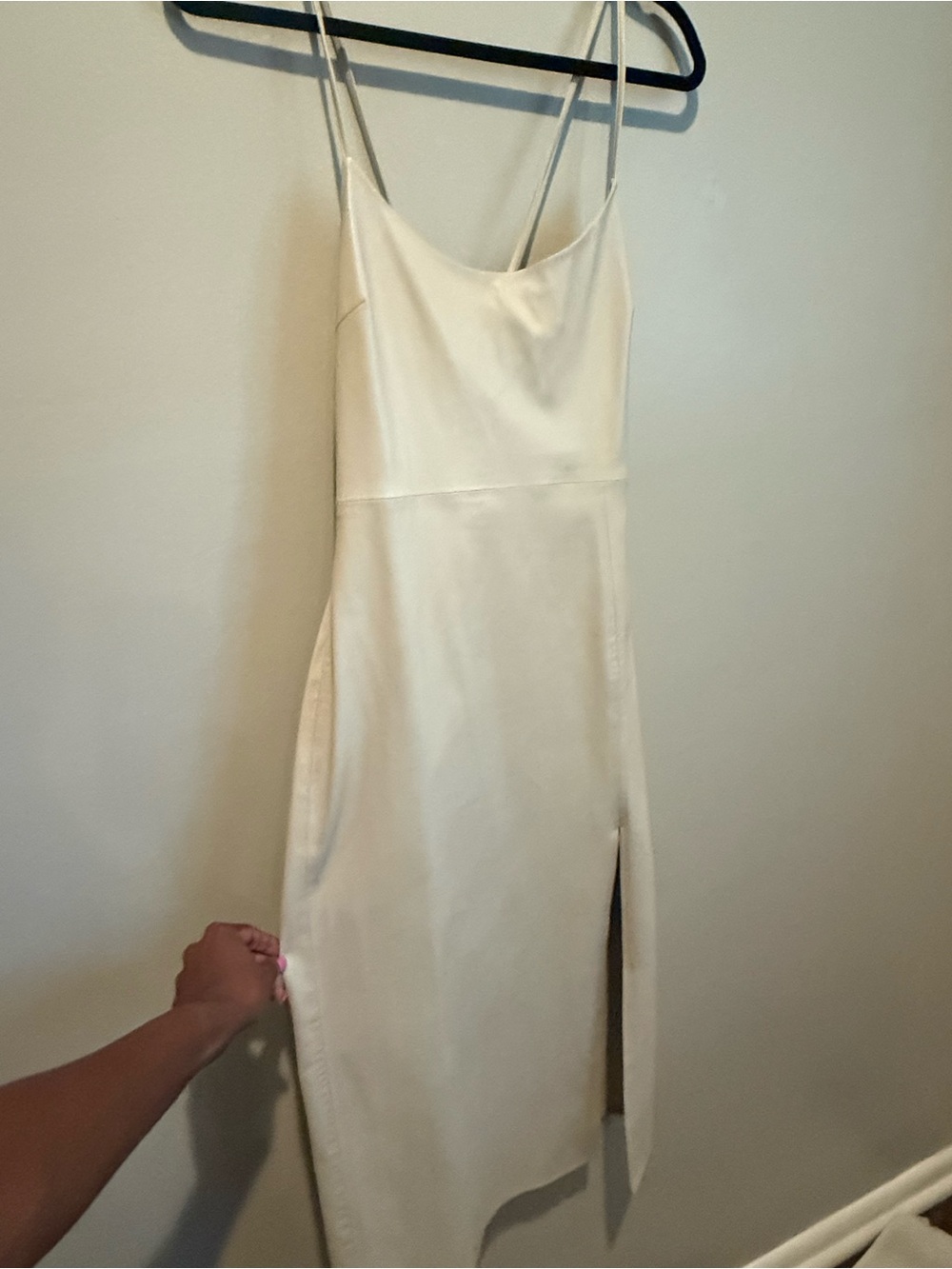 Zara faux leather Midi Dress - Medium
